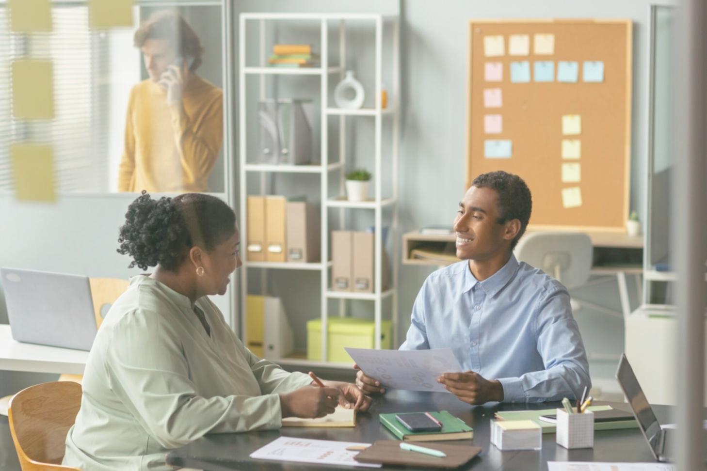 Professional development session with financial analysis tools and resources